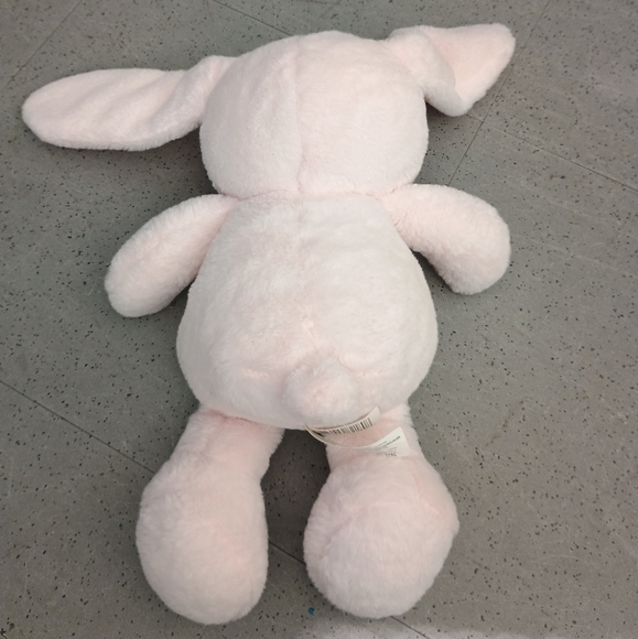 KellyToy K Luxe Baby Bunny Plush Rattle Crinkle Ears Stuffed Animal Sewn Eyes - Picture 6 of 8